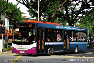 Bus 186 - SBS Transit Scania K230UB (SBS8917D)