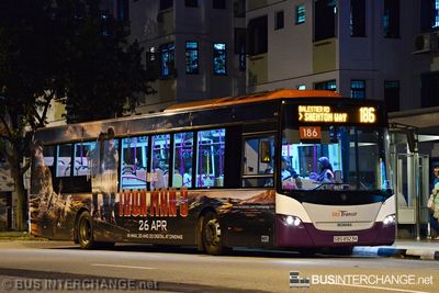 Bus 186 - SBS Transit Scania K230UB (SBS8923K)