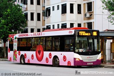 Bus 186 - SBS Transit Scania K230UB (SBS8961A)
