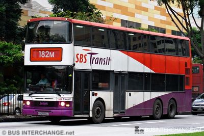 Bus 182M - SBS Transit Leyland Olympian (SBS9086U)