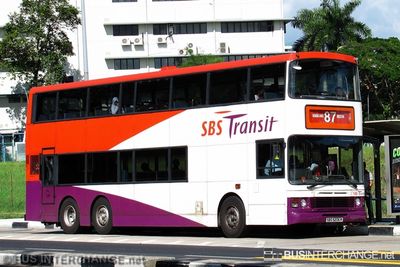 Bus 87 - SBS Transit Volvo Olympian (SBS9206R)
