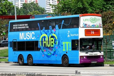 Bus 74 - SBS Transit Volvo Olympian (SBS9208K)
