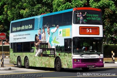 Bus 51 - SBS Transit Volvo Olympian (SBS9251J)