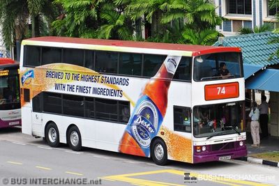Bus 74 - SBS Transit Volvo Olympian (SBS9284P)