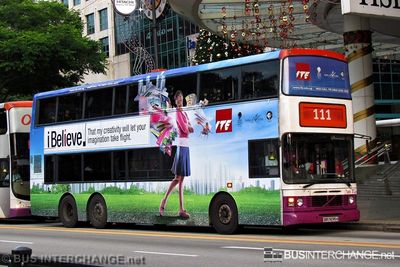 Bus 111 - SBS Transit Volvo Olympian (SBS9295H)