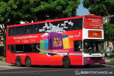 Bus 74 - SBS Transit Volvo Olympian (SBS9332J)
