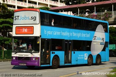 Bus 74 - SBS Transit Volvo Olympian (SBS9396A)