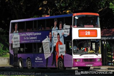 Bus 28 - SBS Transit Volvo Olympian (SBS9484D)