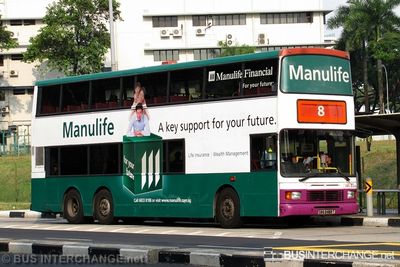 Bus 8 - SBS Transit Volvo Olympian (SBS9488T)