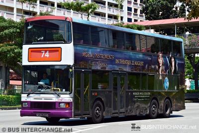 Bus 74 - SBS Transit Volvo Olympian (SBS9543S)