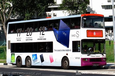 Bus 8 - SBS Transit Volvo Olympian (SBS9553M)