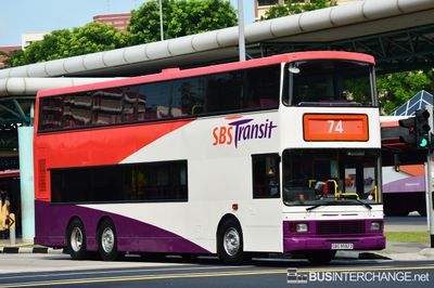 Bus 74 - SBS Transit Volvo Olympian (SBS9582D)