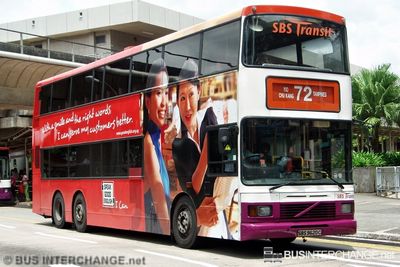 Bus 72 - SBS Transit Volvo Olympian (SBS9620C)