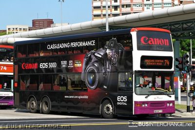 Bus 74 - SBS Transit Dennis Trident III (SBS9677P)