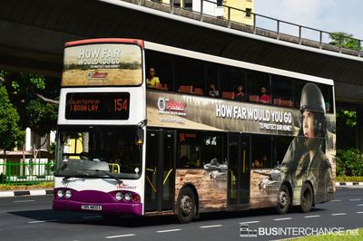 Bus 154 - SBS Transit Volvo B10TL (SBS9800A)