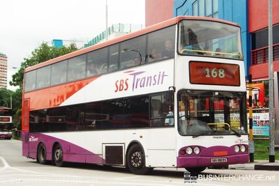 Bus 168 - SBS Transit Volvo B10TL (SBS9803S)
