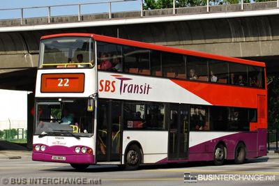 Bus 22 - SBS Transit Volvo B10TL (SBS9806J)