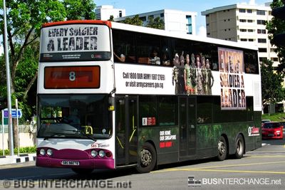 Bus 8 - SBS Transit Volvo B10TL (SBS9807G)