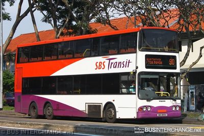 Bus 90 - SBS Transit Volvo B10TL (SBS9815H)