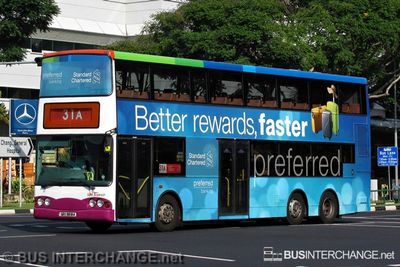 Bus 31A - SBS Transit Volvo B10TL (SBS9818A)