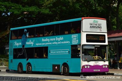 Bus 222 - SBS Transit Volvo B10TL (SBS9823J)