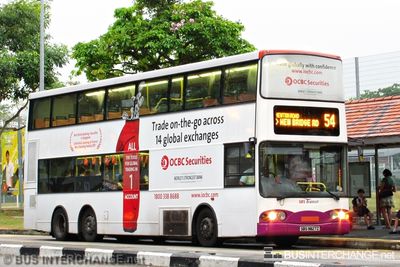Bus 54 - SBS Transit Volvo B10TL (SBS9827Z)