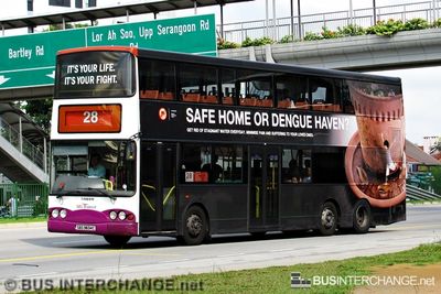 Bus 28 - SBS Transit Volvo B10TL (SBS9834C)