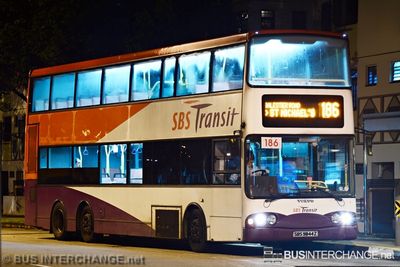 Bus 186 - SBS Transit Volvo B10TL (SBS9844Z)