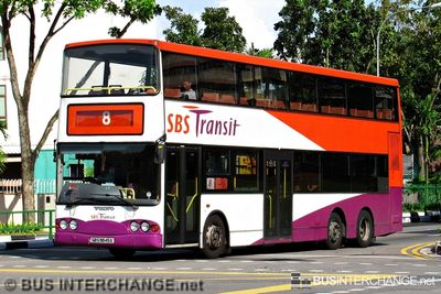 Bus 8 - SBS Transit Volvo B10TL (SBS9845X)