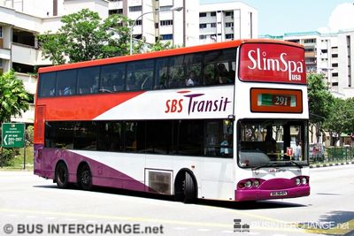 Bus 291 - SBS Transit Volvo B10TL (SBS9849K)