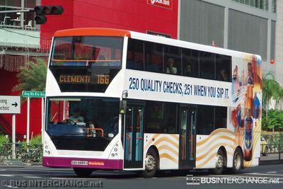 Bus 166 - SBS Transit Volvo B10TL (SBS9889U)