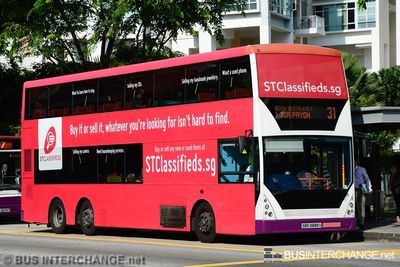Bus 31 - SBS Transit Volvo B10TL (SBS9889U)