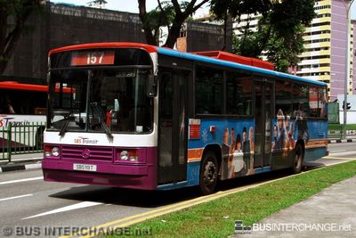 Bus 157 - SBS Transit Mercedes-Benz O405 (SBS119T)