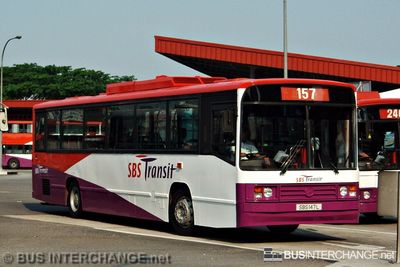 Bus 157 - SBS Transit Mercedes-Benz O405 (SBS147L)