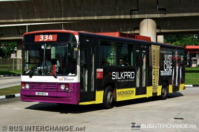 Bus 334 - SBS Transit Mercedes-Benz O405 (SBS183G)