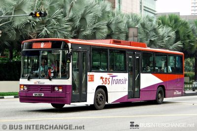 Bus 8 - SBS Transit Mercedes-Benz O405 (SBS198P)