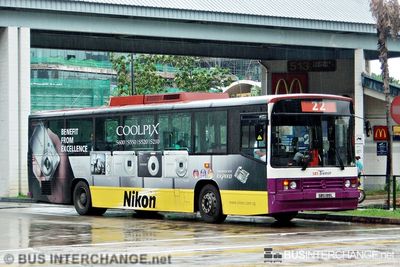 Bus 22 - SBS Transit Mercedes-Benz O405 (SBS199L)