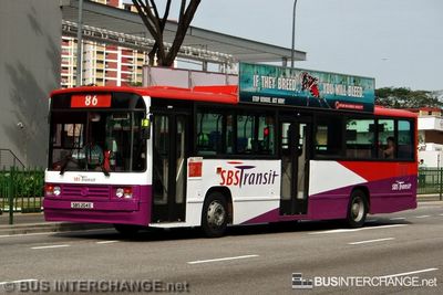 Bus 86 - SBS Transit Mercedes-Benz O405 (SBS204E)