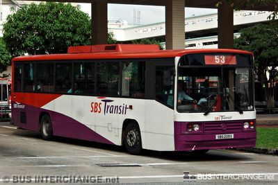 Bus 53 - SBS Transit Mercedes-Benz O405 (SBS209S)