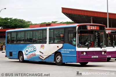 Bus 157 - SBS Transit Mercedes-Benz O405 (SBS214B)