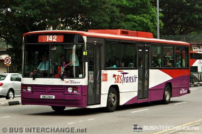 Bus 142 - SBS Transit Mercedes-Benz O405 (SBS218R)