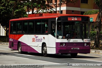Bus 26 - SBS Transit Mercedes-Benz O405 (SBS224Y)