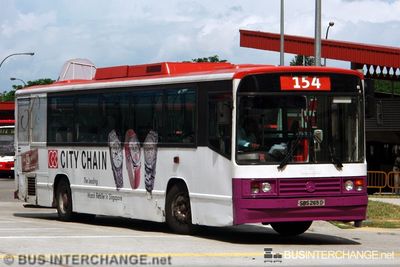Bus 154 - SBS Transit Mercedes-Benz O405 (SBS265D)