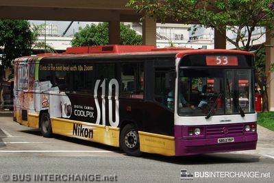 Bus 53 - SBS Transit Mercedes-Benz O405 (SBS279P)