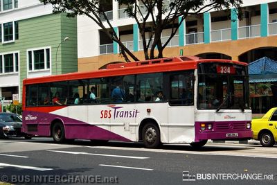 Bus 334 - SBS Transit Mercedes-Benz O405 (SBS298J)