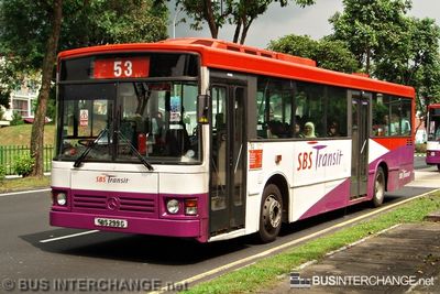 Bus 53 - SBS Transit Mercedes-Benz O405 (SBS299G)