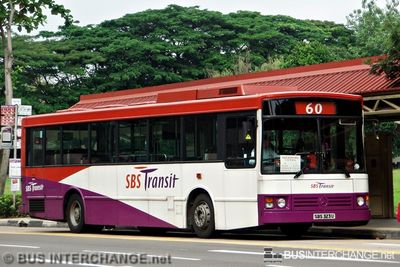 Bus 60 - SBS Transit Mercedes-Benz O405 (SBS323U)