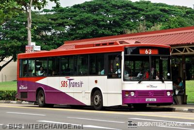 Bus 63 - SBS Transit Mercedes-Benz O405 (SBS328G)