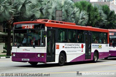 Bus 238 - SBS Transit Mercedes-Benz O405 (SBS335K)
