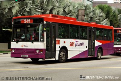 Bus 235 - SBS Transit Mercedes-Benz O405 (SBS343L)